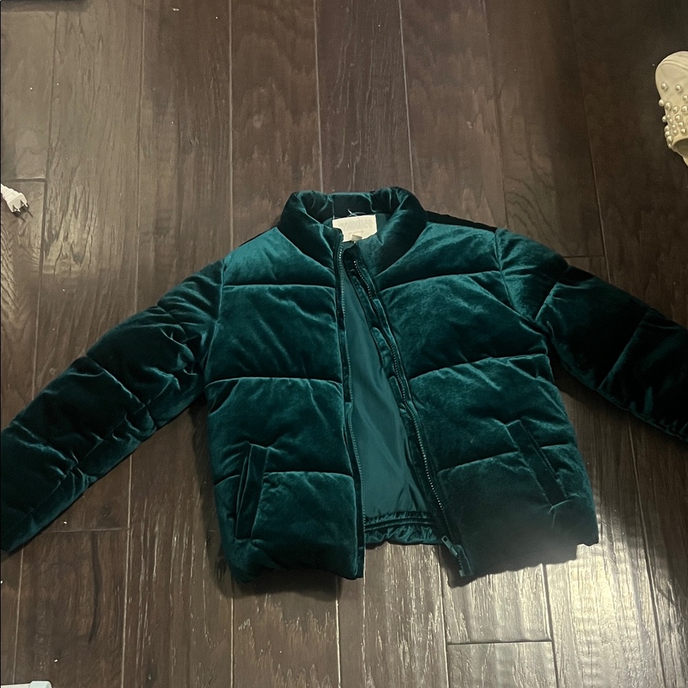 Gymboree Kids Puffer Jacket - Dark Green Velvet